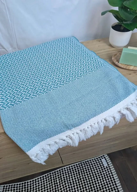 Heirloom Beach Collection - Handwoven Turkish Cotton Oversized Beach Towels in - Beach Towel photo