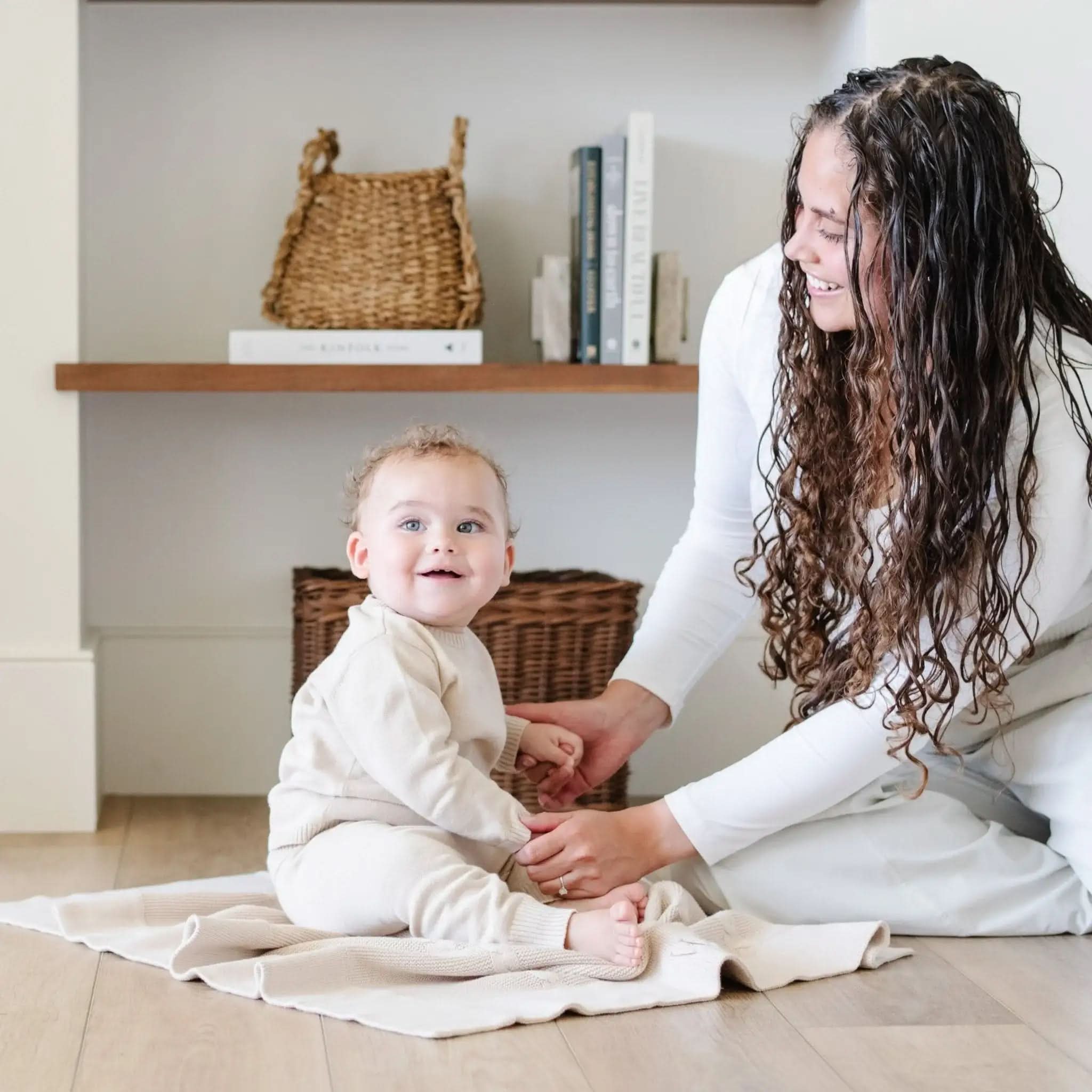 Heirloom Cotton Knit Receiving Blankets