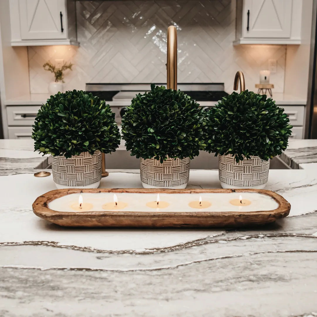 5-Wick Dough Bowl Soy Candle - By The Fire in - Soy Candles photo