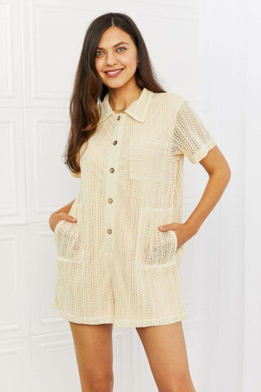 HEYSON Ready For The Day Crochet Romper in - Jumpsuits & Rompers photo