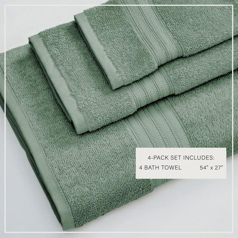 Cotton Terry Bath Towel Set - Cooper Collection - SwagglyLife Home & Fashion