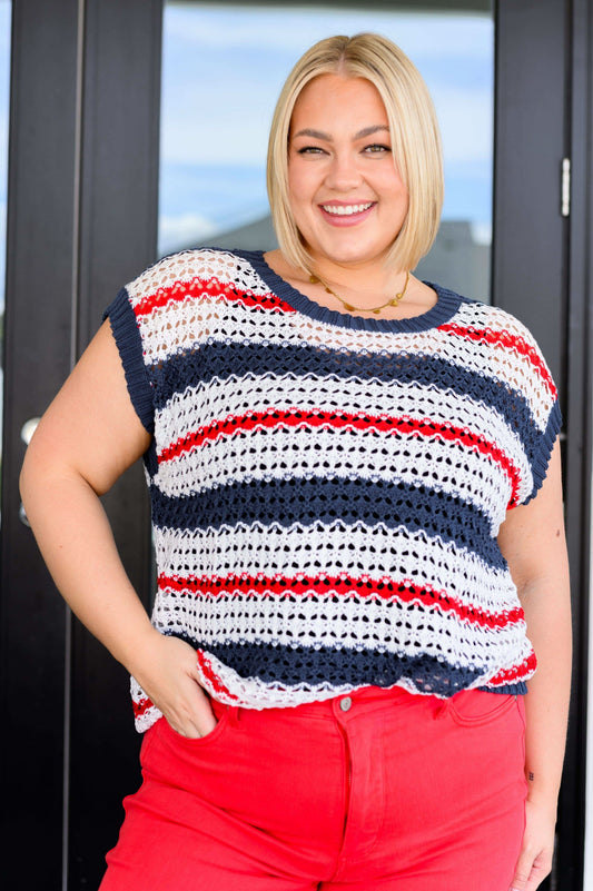 Home of the Brave Dolman Sleeve Top in - Tops photo