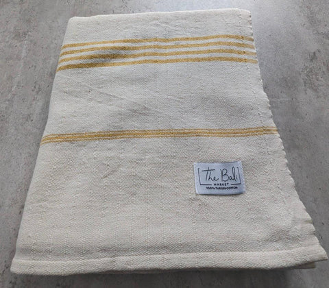 Horizon Stripe Turkish Cotton Towel Collection - Sand-Repelling, Quick-Drying, Tassel-Free, 39”x70”