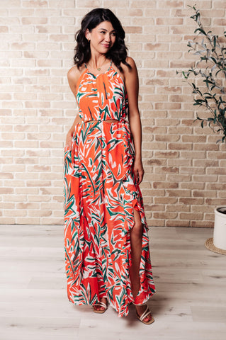 Humming Along Cutout Dress in Coral - SwagglyLife Home & Fashion