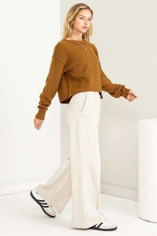 HYFVE Cuddly Classic Long Sleeve Sweater, Multiple Colors - SwagglyLife Home & Fashion