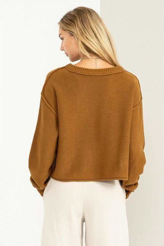 HYFVE Cuddly Classic Long Sleeve Sweater, Multiple Colors - SwagglyLife Home & Fashion