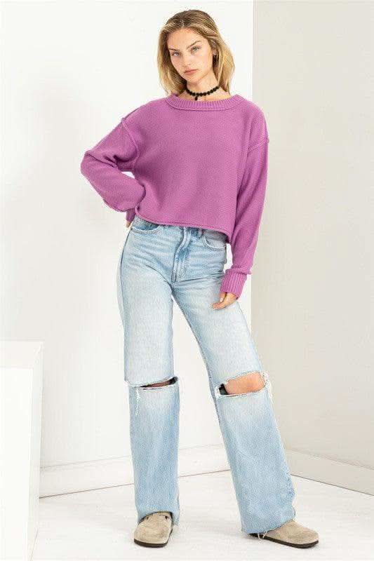 HYFVE Cuddly Classic Long Sleeve Sweater, Multiple Colors - SwagglyLife Home & Fashion
