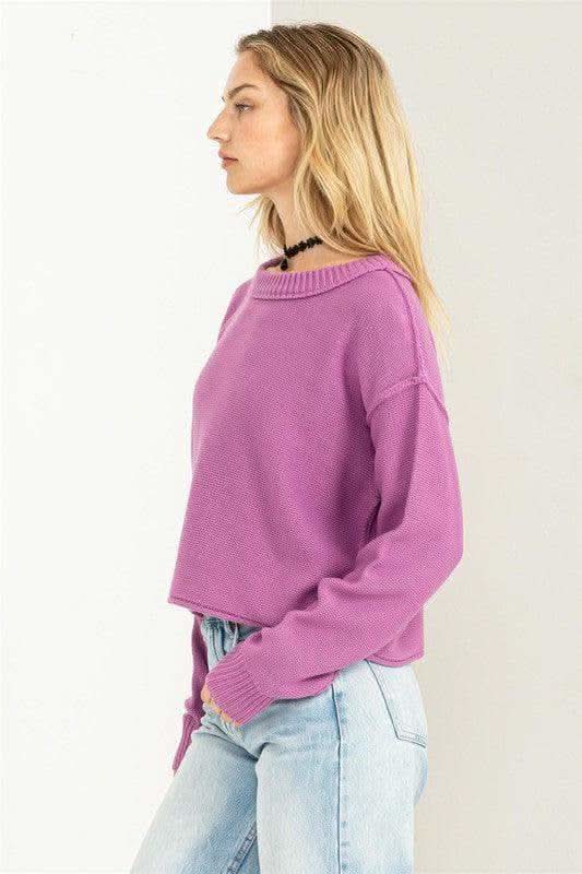 HYFVE Cuddly Classic Long Sleeve Sweater, Multiple Colors - SwagglyLife Home & Fashion