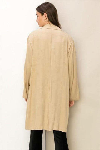 HYFVE Right Round Button Front Oversized Coat - SwagglyLife Home & Fashion