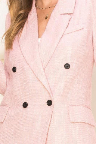 HYFVE Sugarplum Long-Sleeve Double-Breasted Blazer - SwagglyLife Home & Fashion