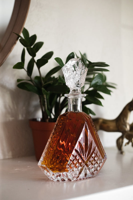 Admiral Crystal Irish Cut Whiskey Decanter in - product_type::liquor_decanters photo