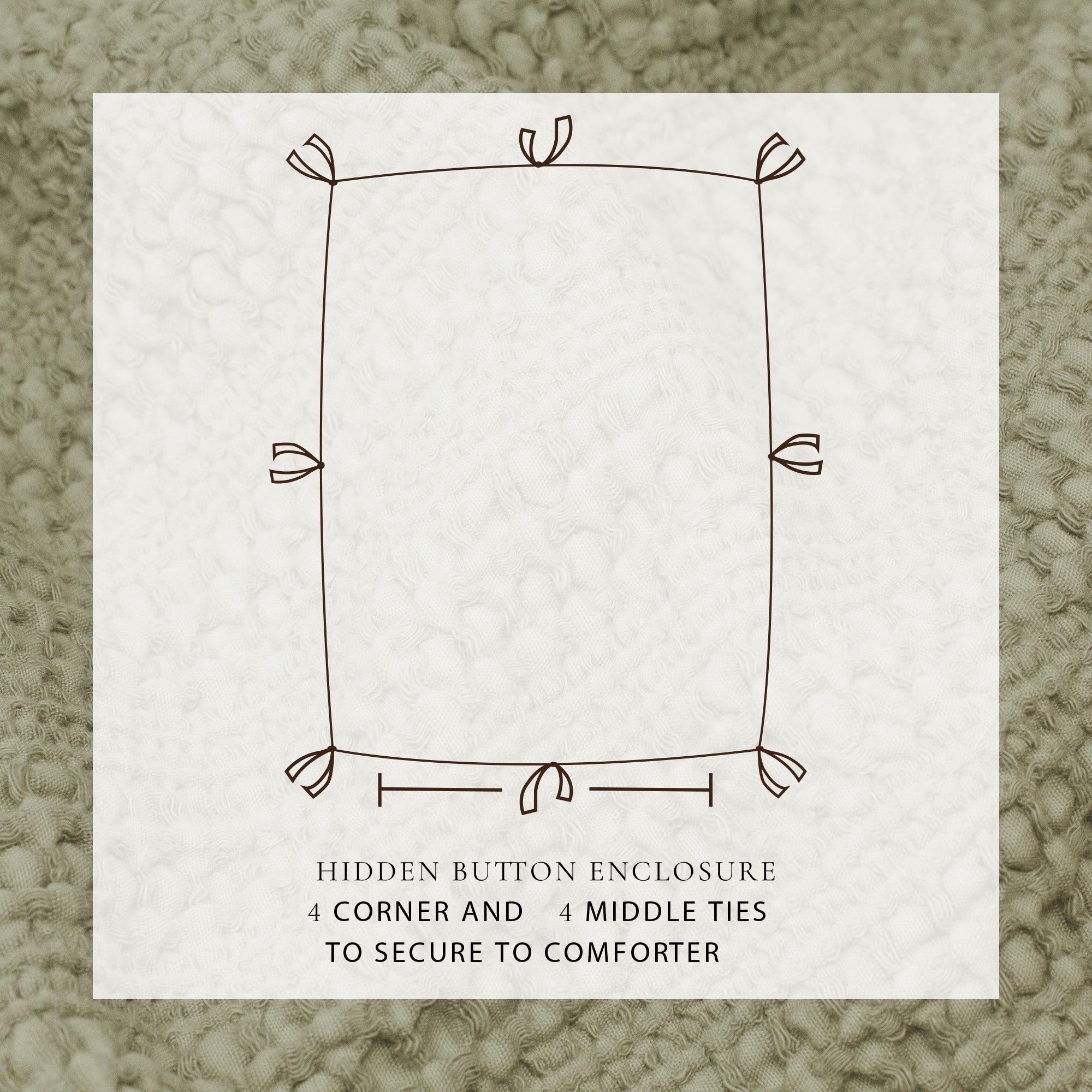 100% Cotton Honeycomb Waffle Duvet Set - Mattea Collection in - Duvet photo