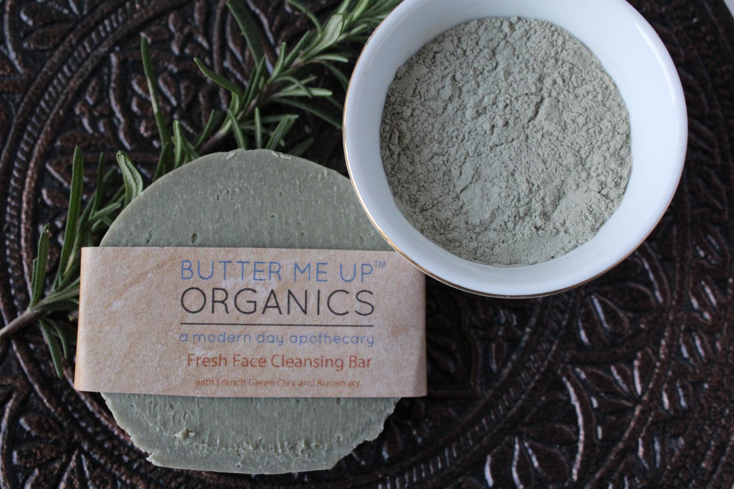Face Wash Facial Cleansing Bar with French Green Sea Clay in - Face photo