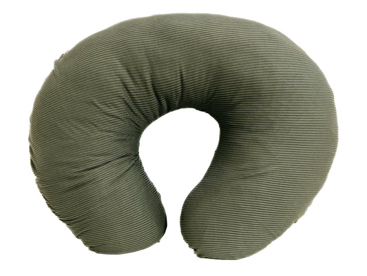 Moss Ribbed Nursing Pillow Cover in - photo