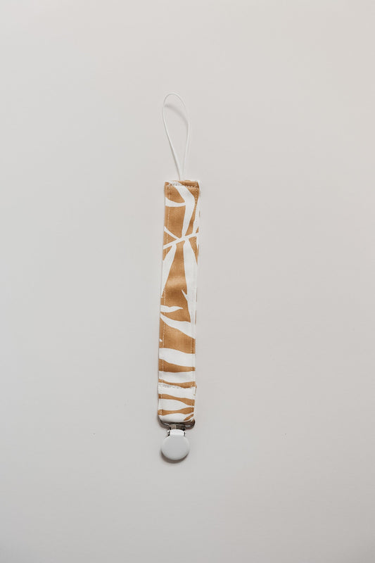 Gold Palm Pacifier Clip in - photo