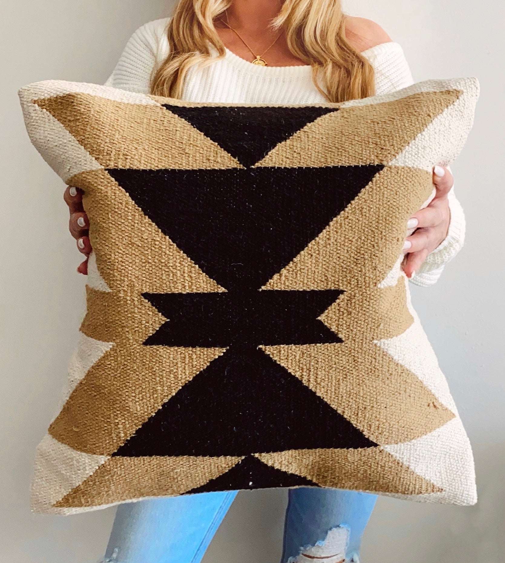Montana Pillow Cover in - AZTEC PILLOW COVER photo