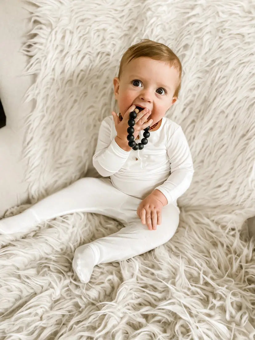 White Newborn Outfit - Baby Coming Home Outfit (Newborn - 12 months) in - Onesies photo