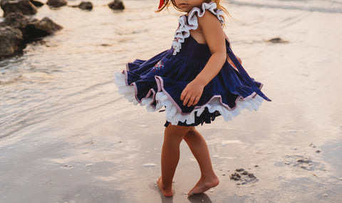 Lady Liberty Pinafore Set in - 4th of July Collection photo