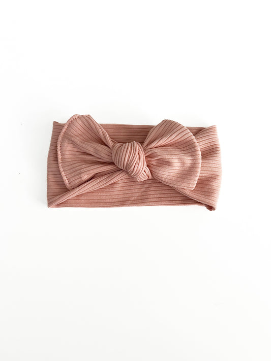 Pink Peony Bow Headwrap in - photo