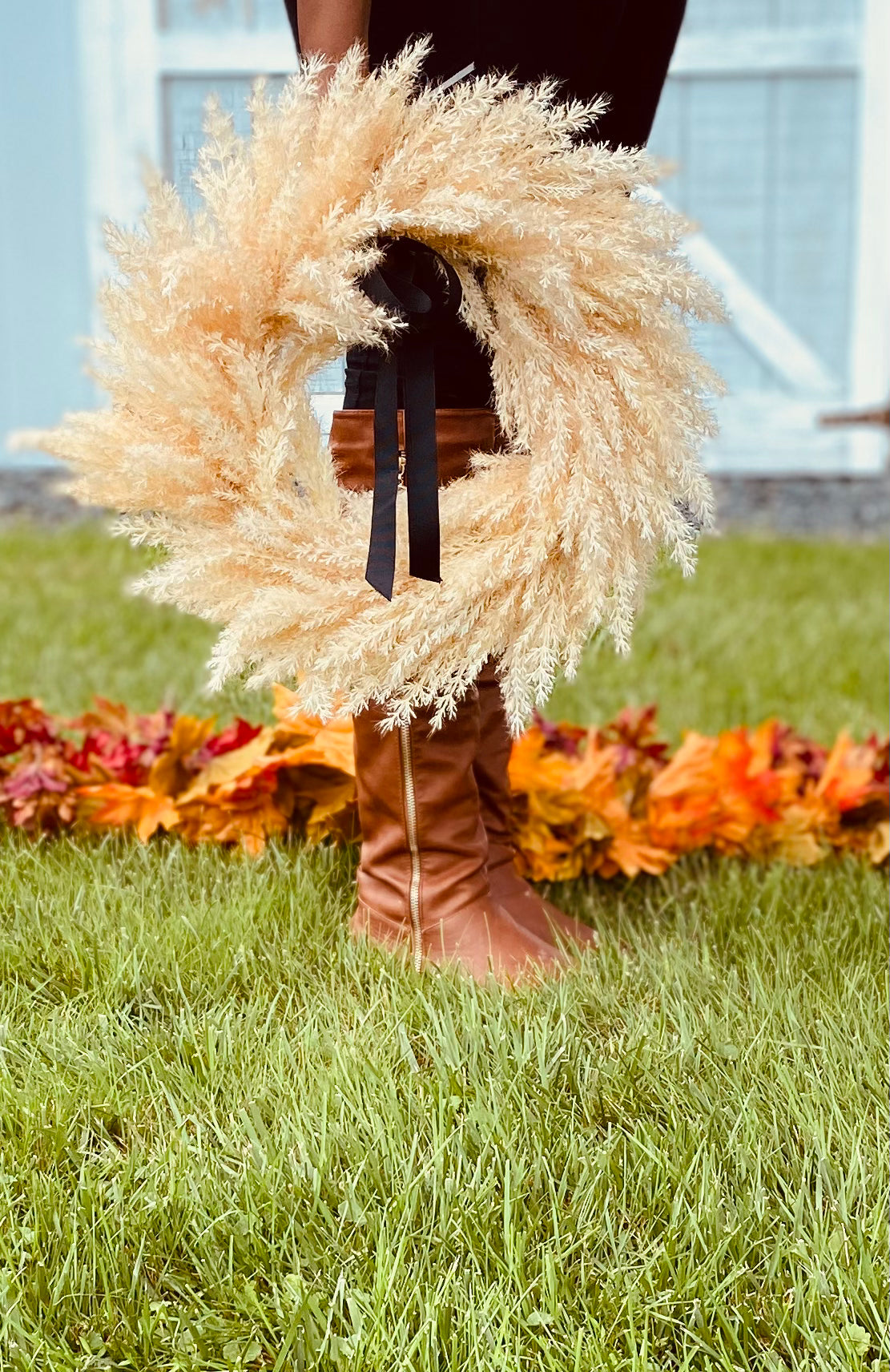 Fall Boho Pampas Wreath -