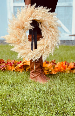 Fall Boho Pampas Wreath -