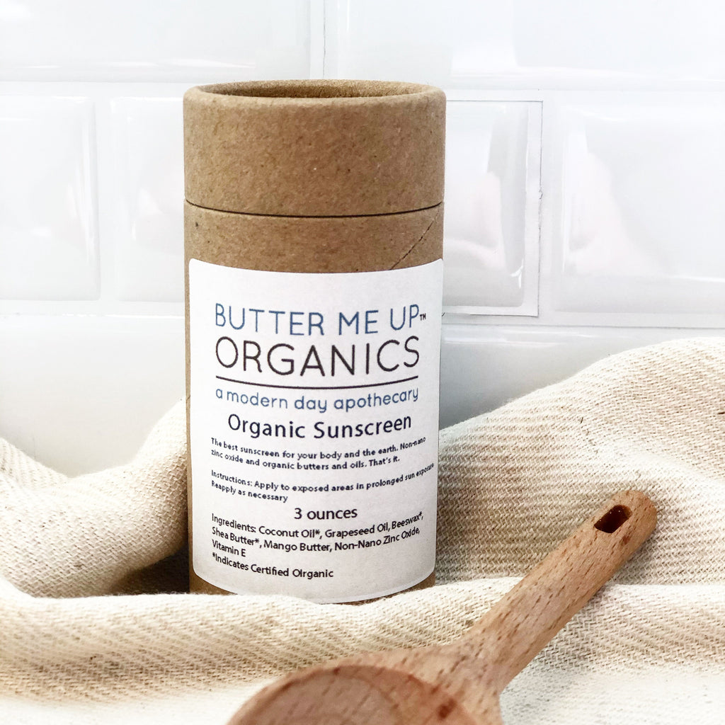 Natural Organic Sunscreen / Safe Sunscreen / Non-Nano Zinc Oxide Sunscreen / Sun Protection / Butter Me Up Organics in - Body photo