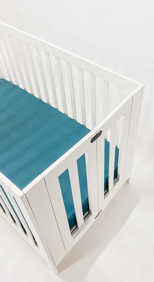 River Ribbed Crib Sheet in - photo