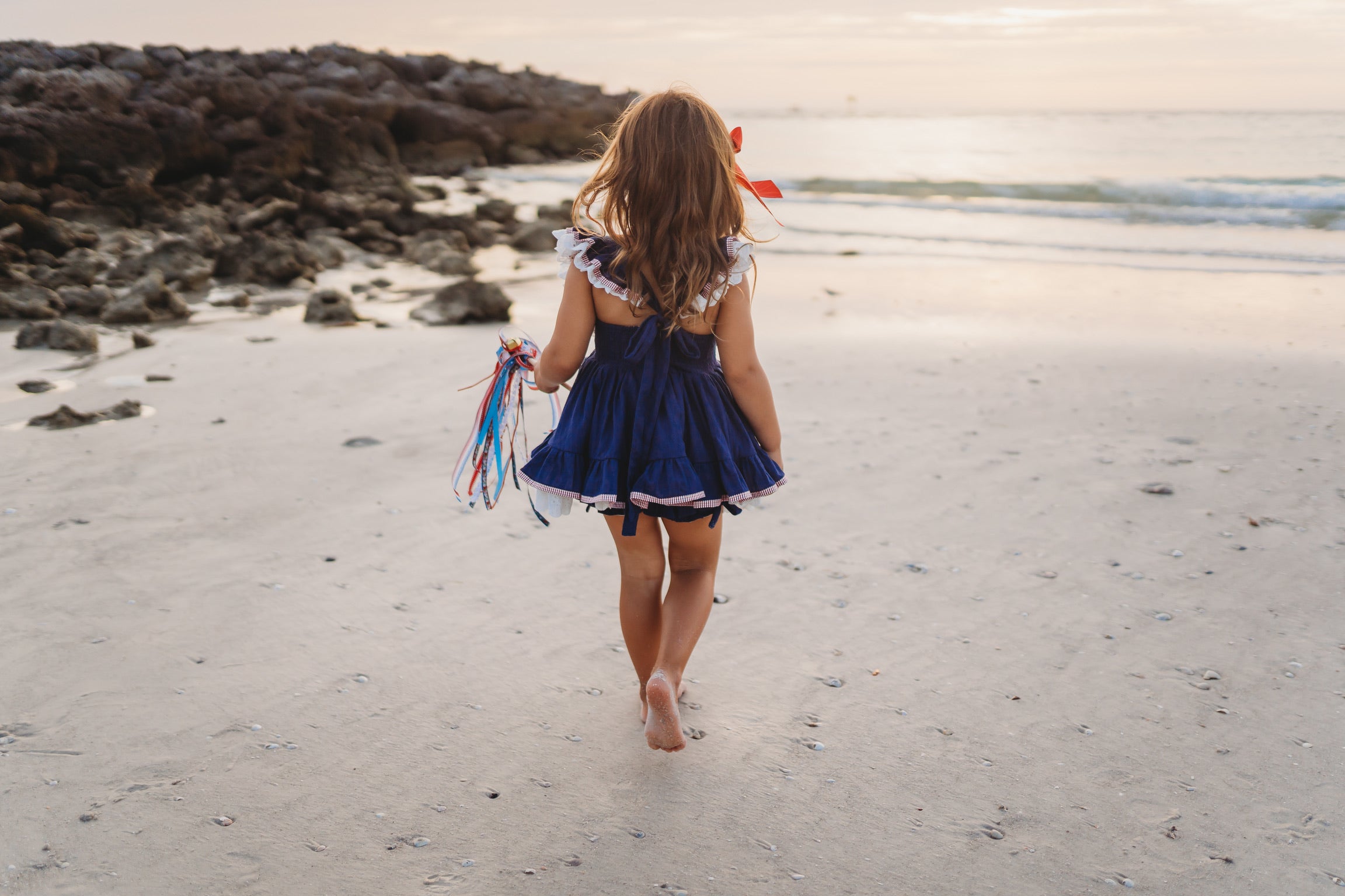 Lady Liberty Pinafore Set in - 4th of July Collection photo