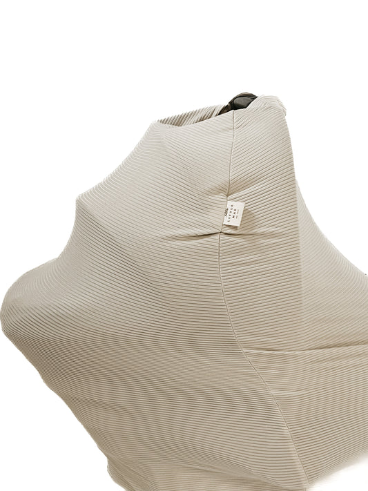 Oat Ribbed Car Seat Cover in - Multi Use Car seat Cover photo
