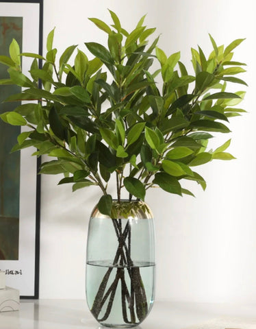 Artificial Bay Leaf Stems - Bundle of 4 in - Florals photo