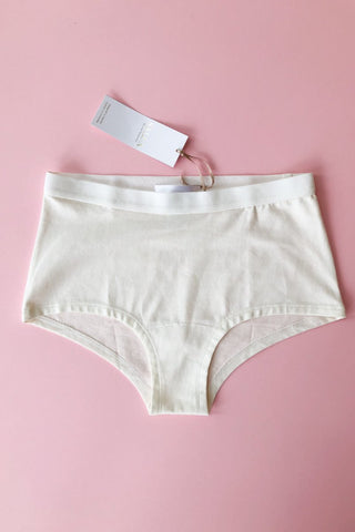 Salua Highwaisted Panty with Elastic Edge in White - PANTY photo