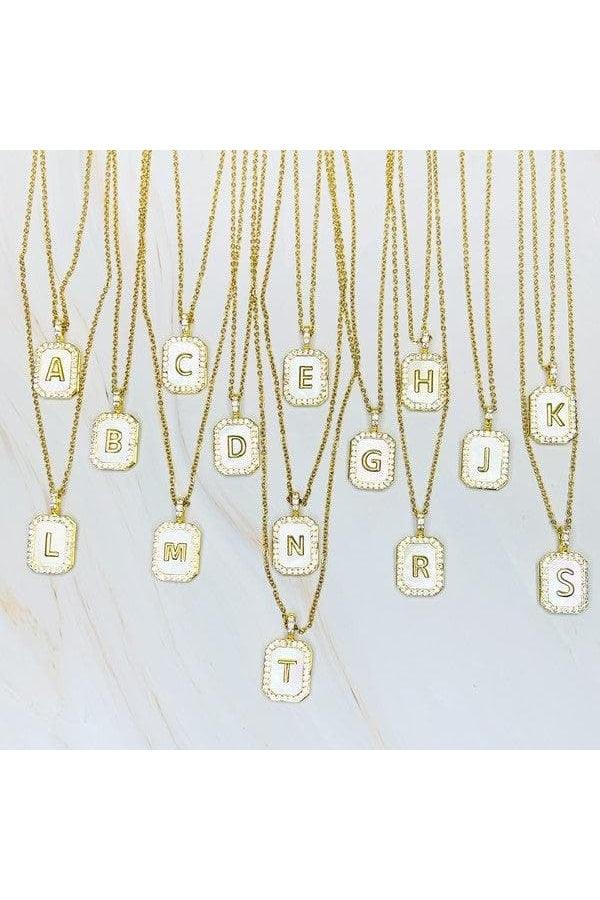 Initial Deco Open Locket Pendant Necklace - SwagglyLife Home & Fashion