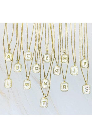 Initial Deco Open Locket Pendant Necklace - SwagglyLife Home & Fashion