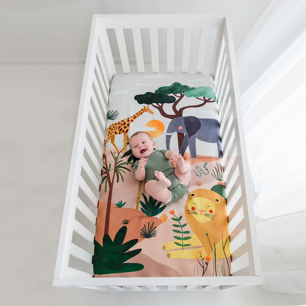 In The Savanna Mini Crib Sheet in - Crib sheets photo