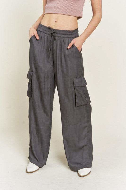 Jade By Jane Satin Cargo Pants in - Pants photo