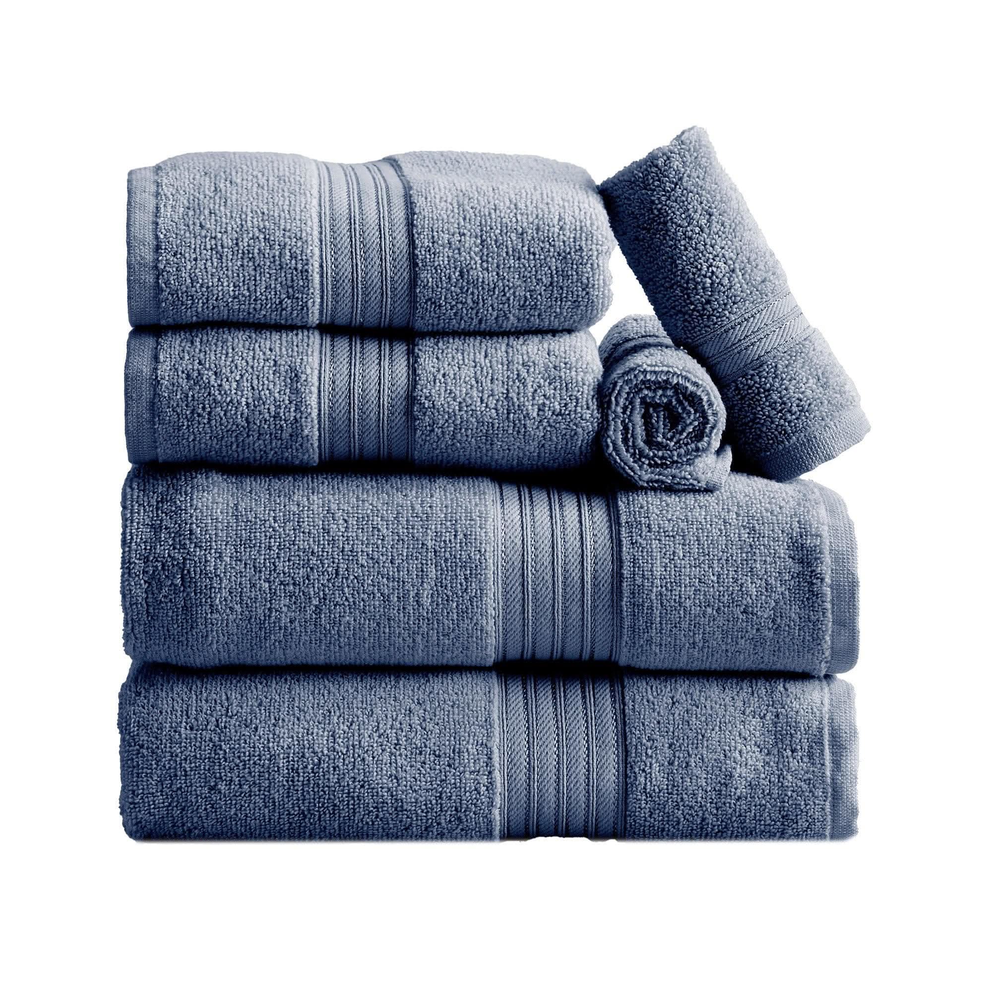 Cotton Terry Bath Towel Set - Cooper Collection - SwagglyLife Home & Fashion