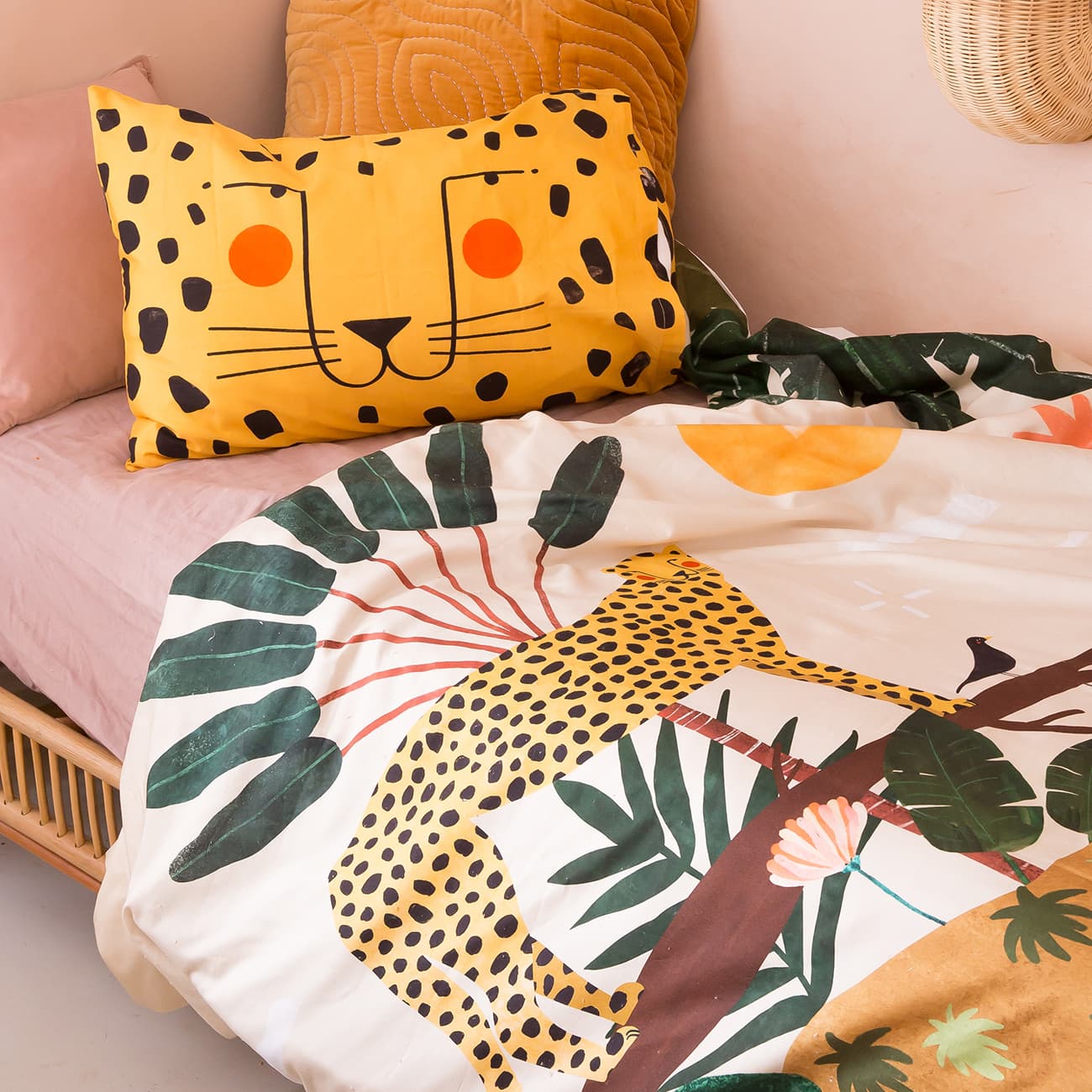 In The Jungle Duvet & Pillowcase in - Big Kid Bedding photo