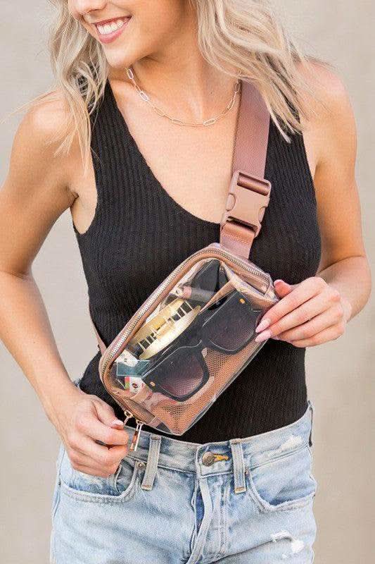 Juni Clear Stadium Belt Bag - SwagglyLife Home & Fashion