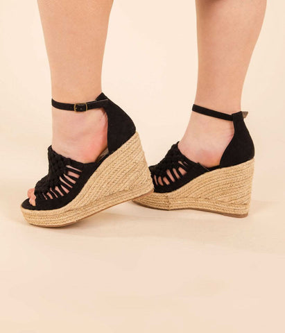 Juti Wedges in Black