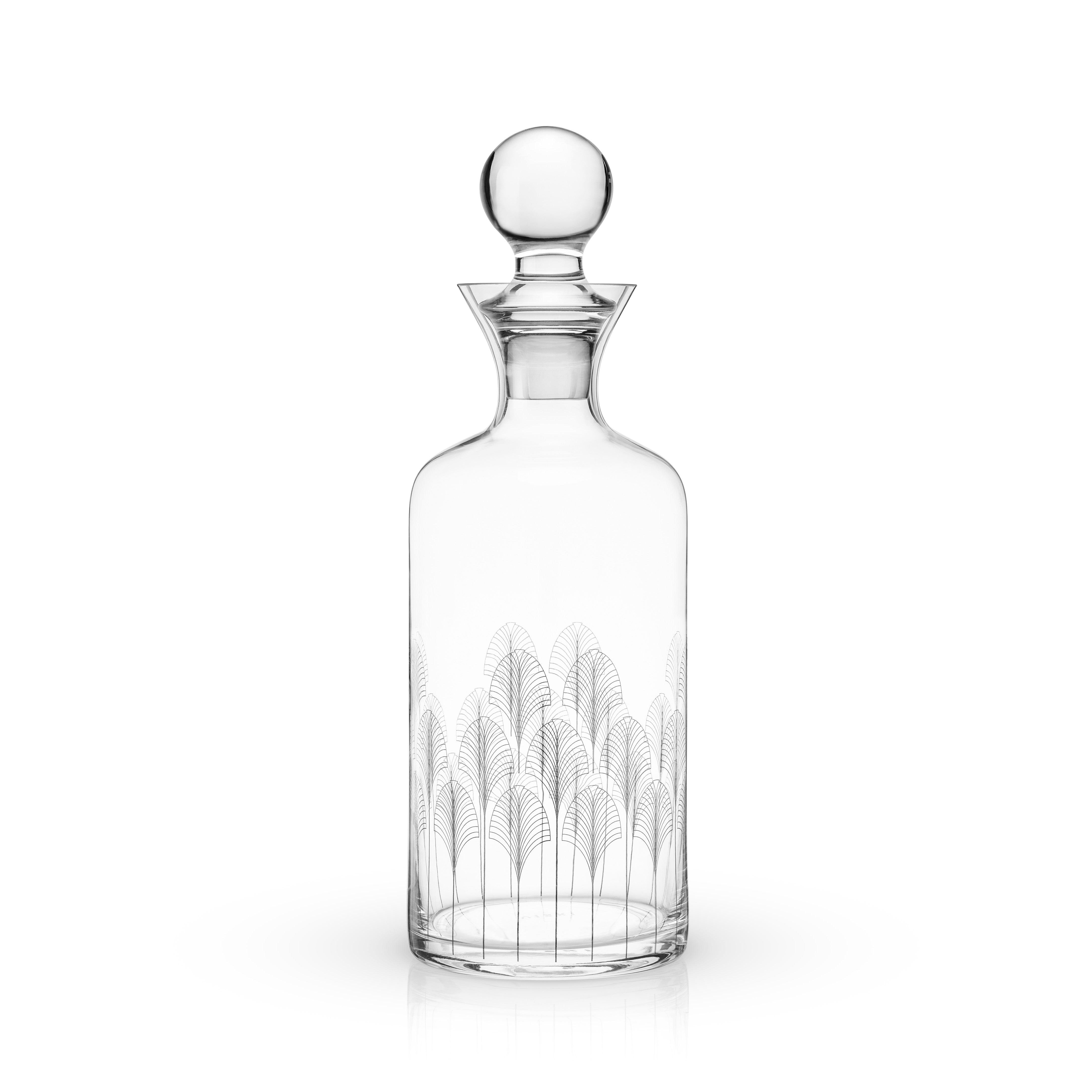 Viski Art Deco Crystal Decanter