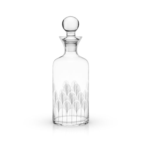 Viski Art Deco Crystal Decanter