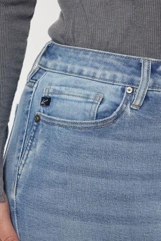 Kan Can USA Plus Mid Rise Y2K Medium Wash Bootcut Jeans - SwagglyLife Home & Fashion