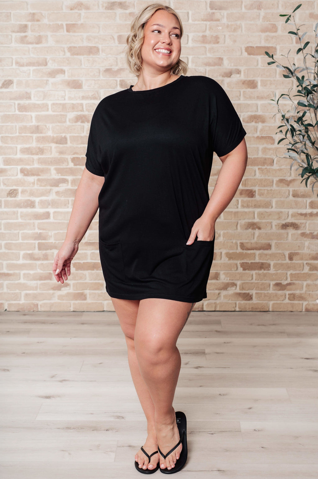 Kind Of Casual Pocket Tunic Dress - SwagglyLife Home & Fashion