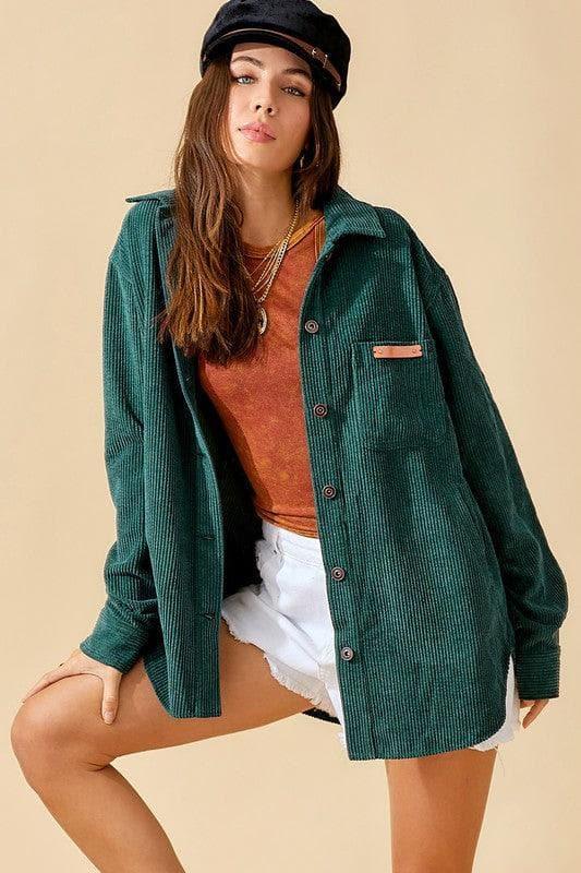 LA MIEL Madera Shacket - SwagglyLife Home & Fashion