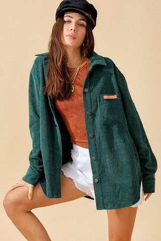 LA MIEL Madera Shacket - SwagglyLife Home & Fashion