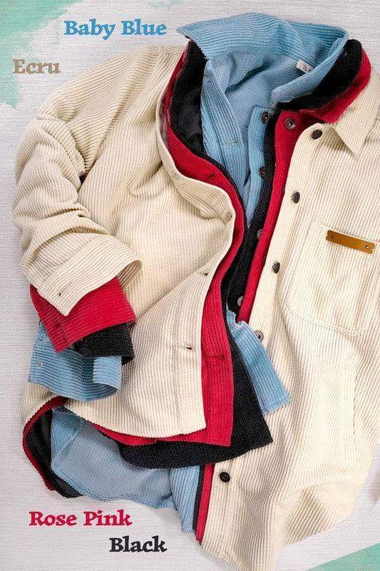 LA MIEL Madera Shacket, 6 Colors - SwagglyLife Home & Fashion