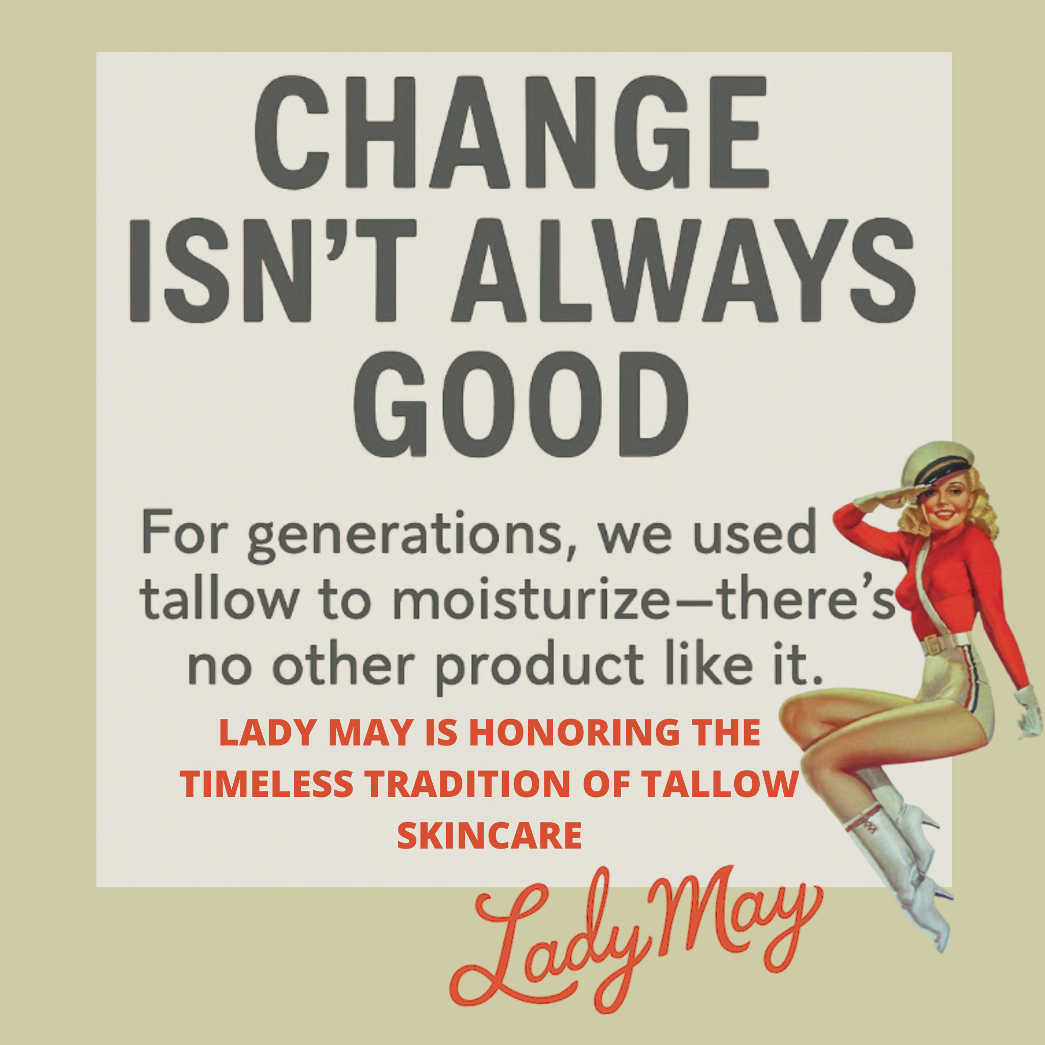 Unscented Whipped Tallow Moisturizer | Lady May Tallow in - Body Cream/Lotion photo