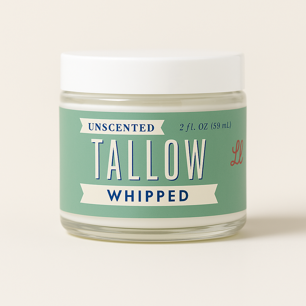 Unscented Whipped Tallow Moisturizer | Lady May Tallow in 9oz - Body Cream/Lotion photo