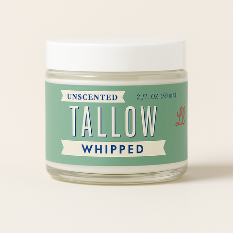 Unscented Whipped Tallow Moisturizer | Lady May Tallow in 9oz - Body Cream/Lotion photo