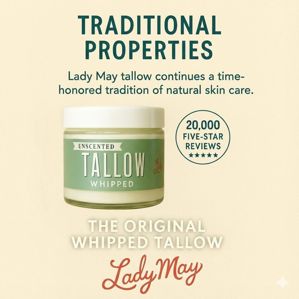 Unscented Whipped Tallow Moisturizer | Lady May Tallow in - Body Cream/Lotion photo